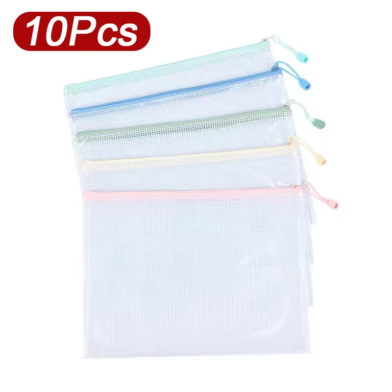 5-30 Pcs Document Zipper Mesh  - Supply Of Office Stationery ulasan dan harga
