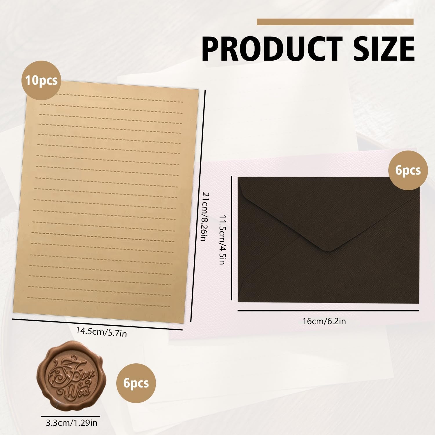 22Pcs Vintage Writing Paper Se - Letter Envelope Kraft ulasan dan harga