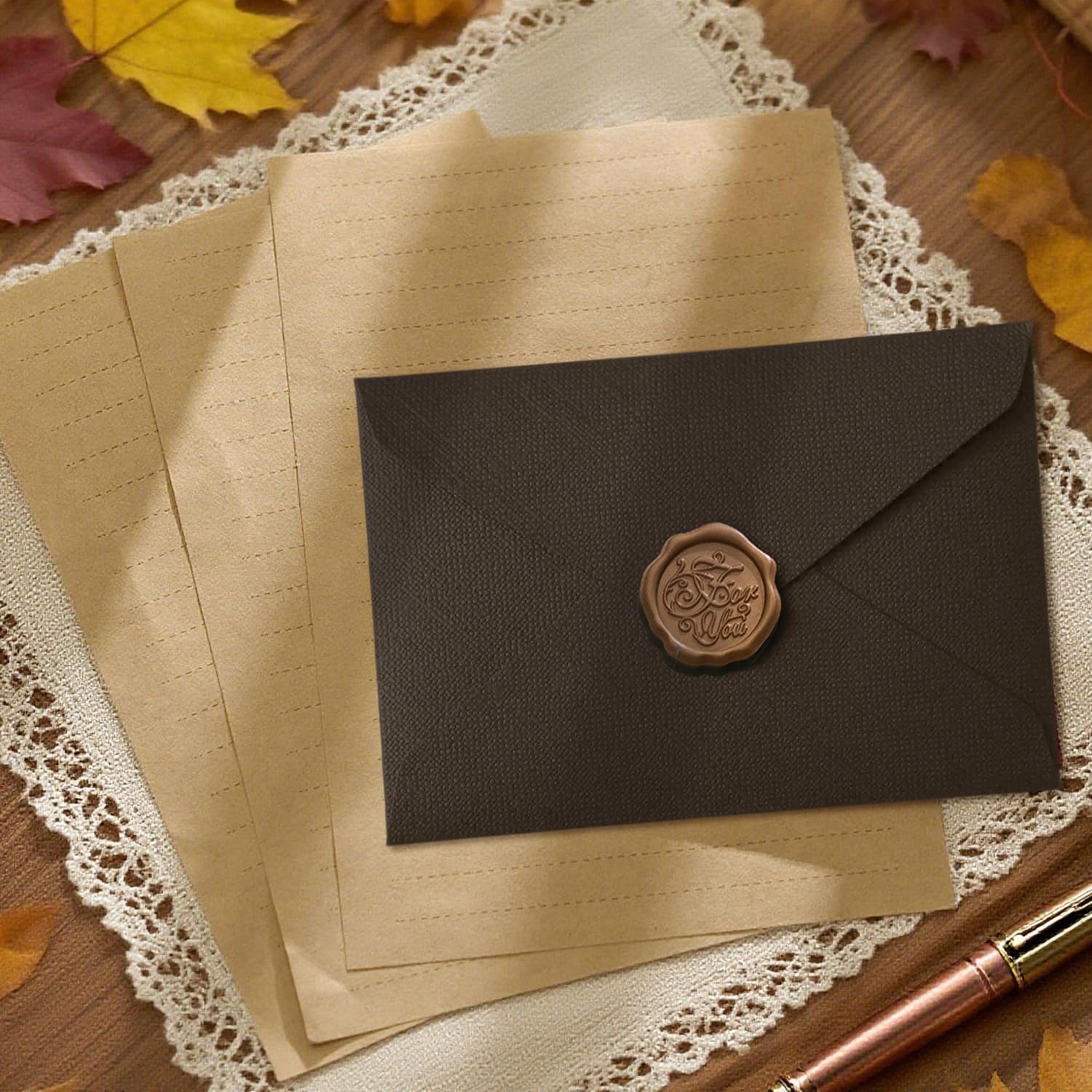 22Pcs Vintage Writing Paper Se - Letter Envelope Kraft ulasan dan harga