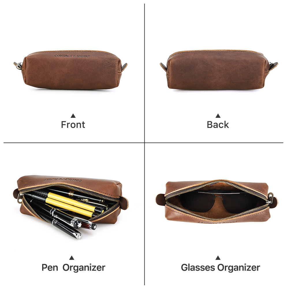 Retro Leather Pencil Case High - Stationery Supplies Business ulasan dan harga
