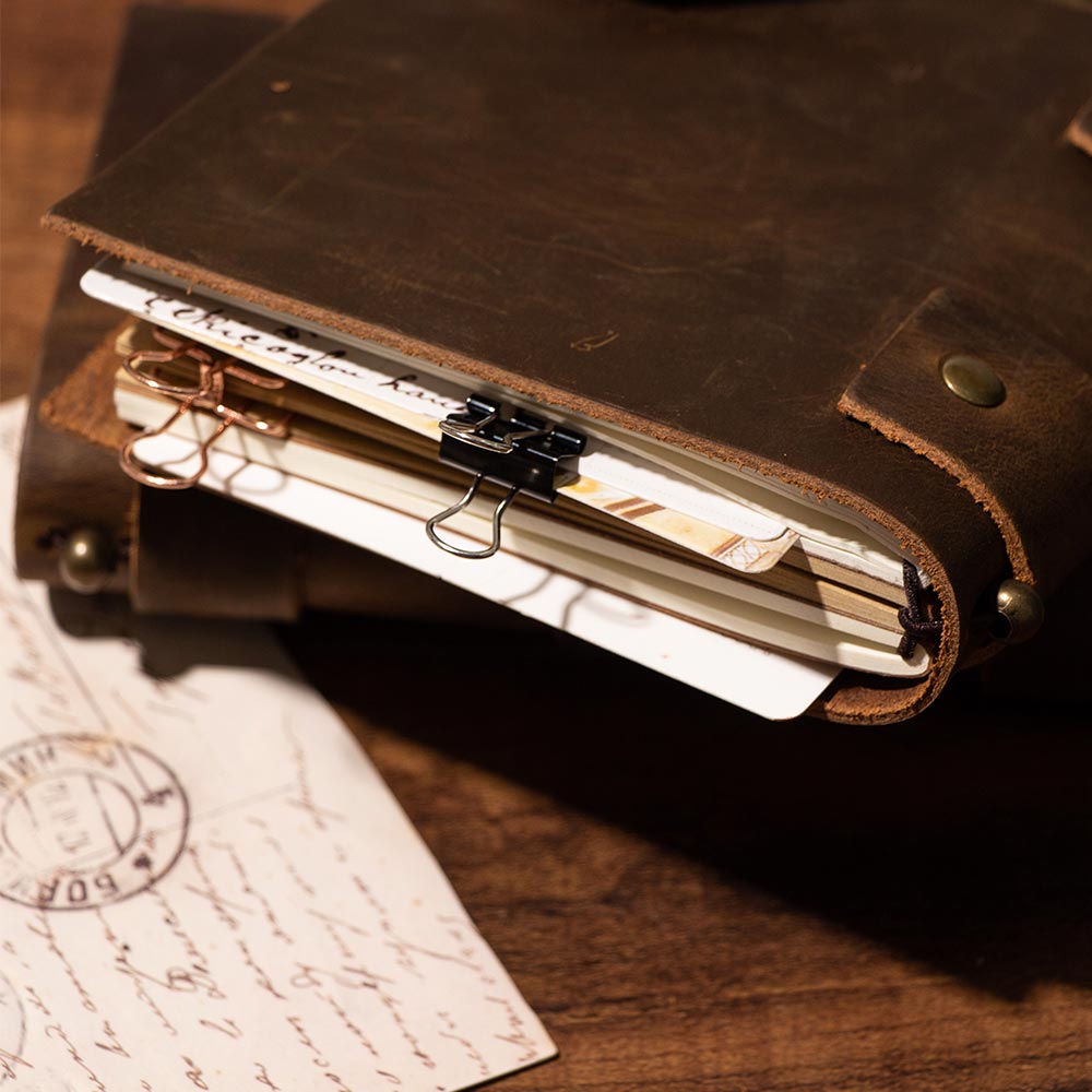 Leather Vintage Diary Notebook - Journal Leather Hardcover ulasan dan harga