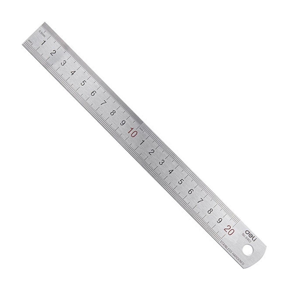 Deli 20cm Stainless Steel Meta - Stationery And Office Supply Stores ulasan dan harga