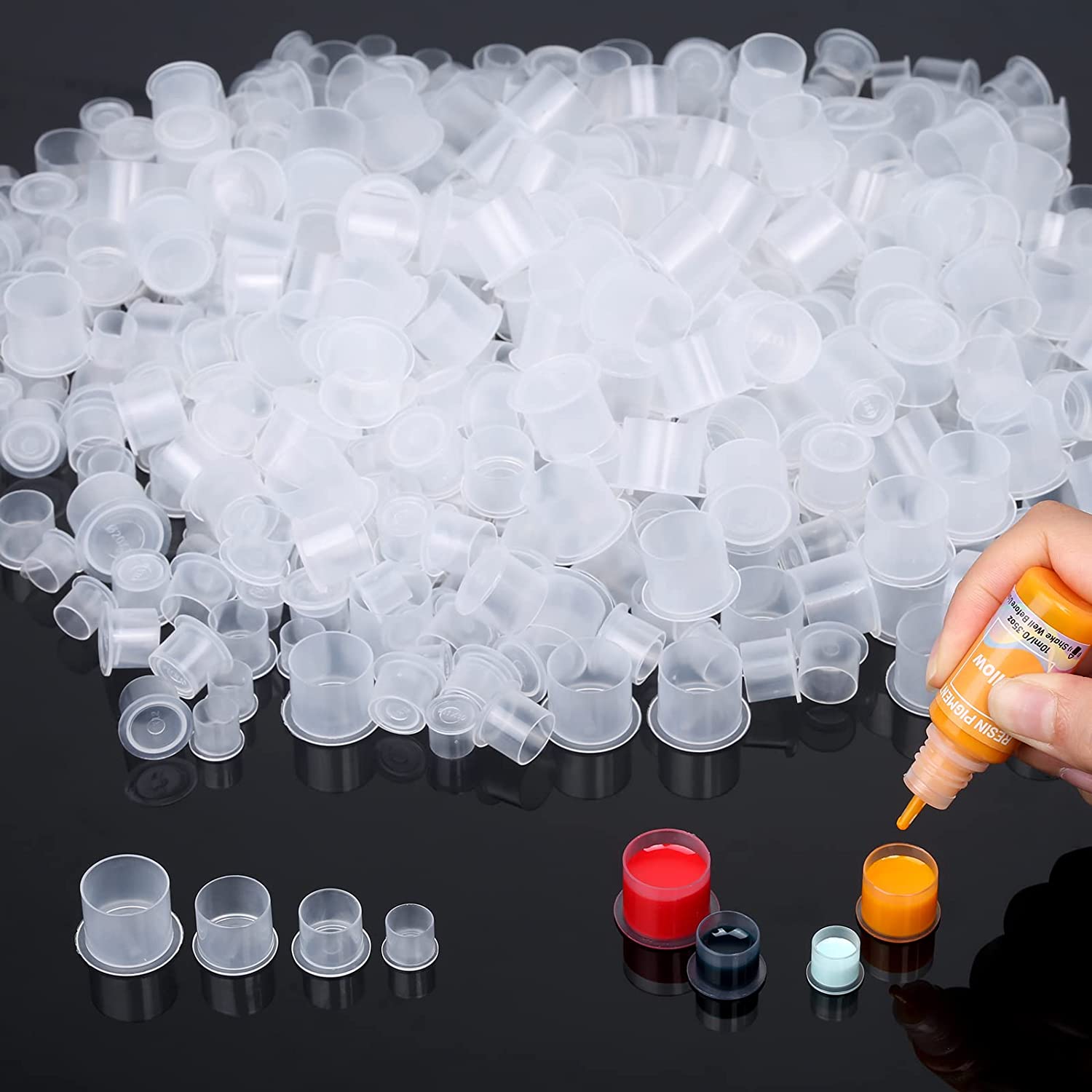 100pcs Disposable Tattoo Ink C - Calligraphy Ink Bottle ulasan dan harga
