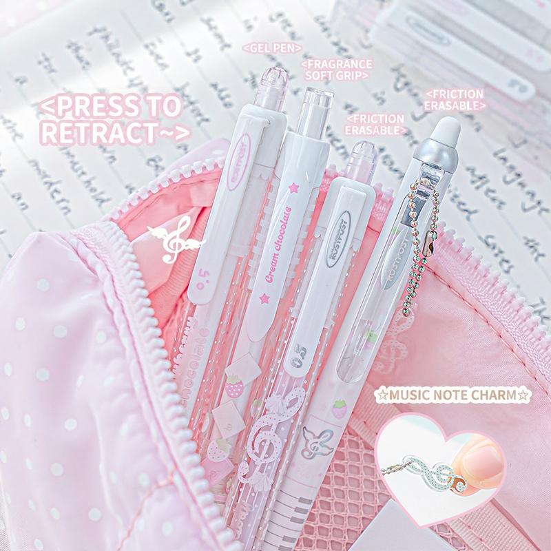 Strawberry Chocolate Series 0. - Gel Ink Pen Set ulasan dan harga