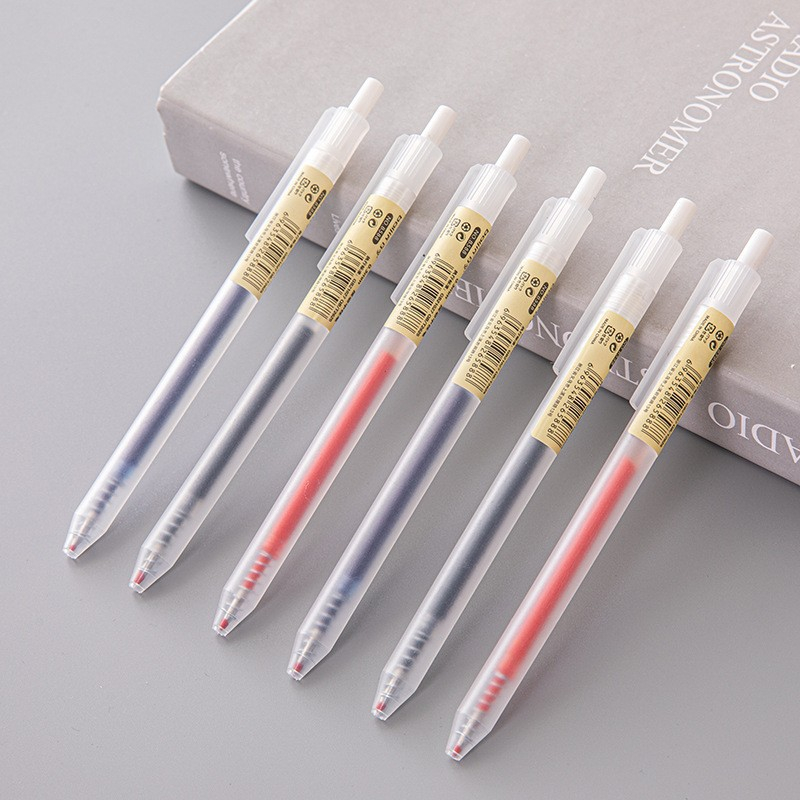 6/10Pcs 0.5mm Retractable Gel  - Stationery Supplies Business ulasan dan harga