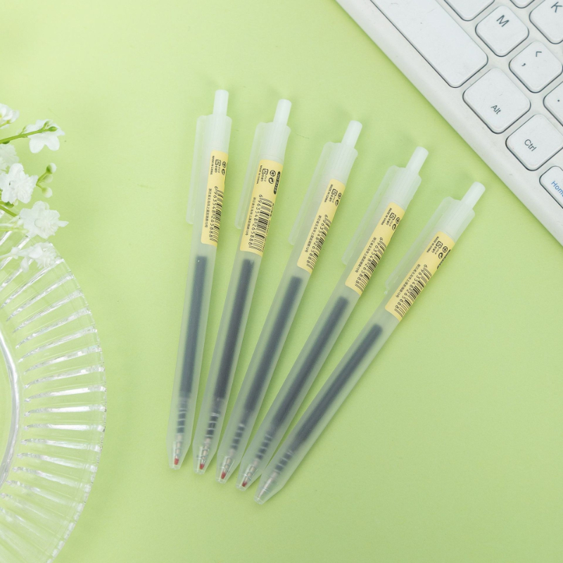 6/10Pcs 0.5mm Retractable Gel  - Stationery Supplies Business ulasan dan harga