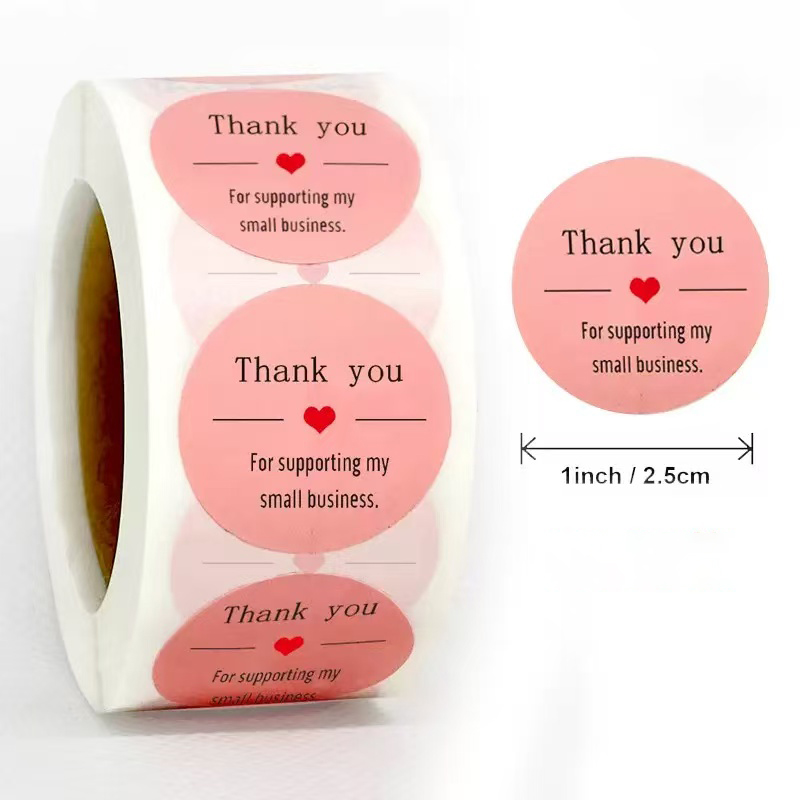 Thank You for Supporting My Sm - Sticker Label Roll ulasan dan harga