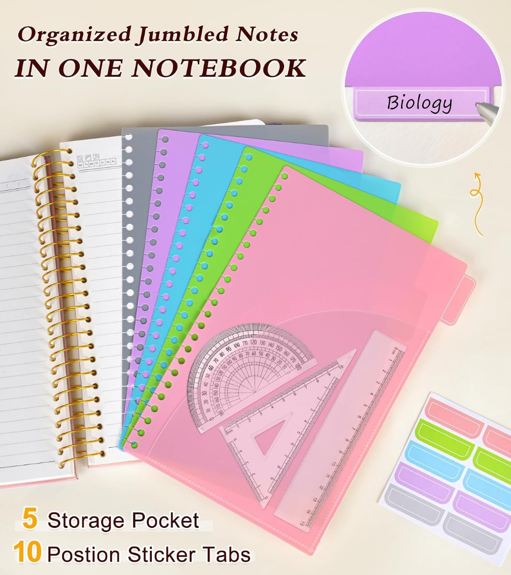 5 Subject Notebook College Rul - Graph Paper Pad ulasan dan harga