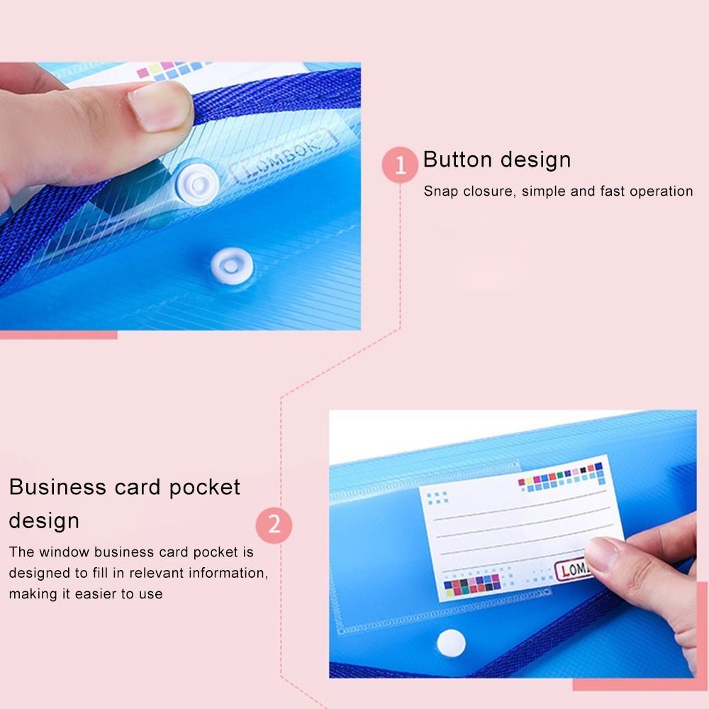 1-10PCS Waterproof A4 A5 Snap  - Supply Of Office Stationery ulasan dan harga