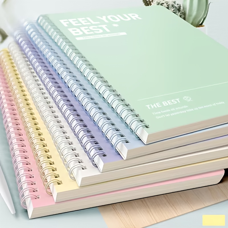 6pcs Spiral Notebook, Simple A - Graph Paper Pad ulasan dan harga