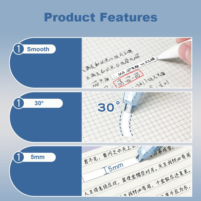 Press Correction Tape Set 5mm* - Correction Tape Roller ulasan dan harga