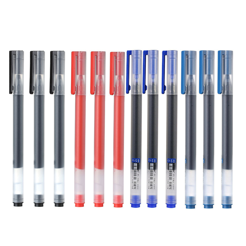 12/6Pc/Lot Gel Pen 0.5MM Ink S - Stationery Supplies Business ulasan dan harga