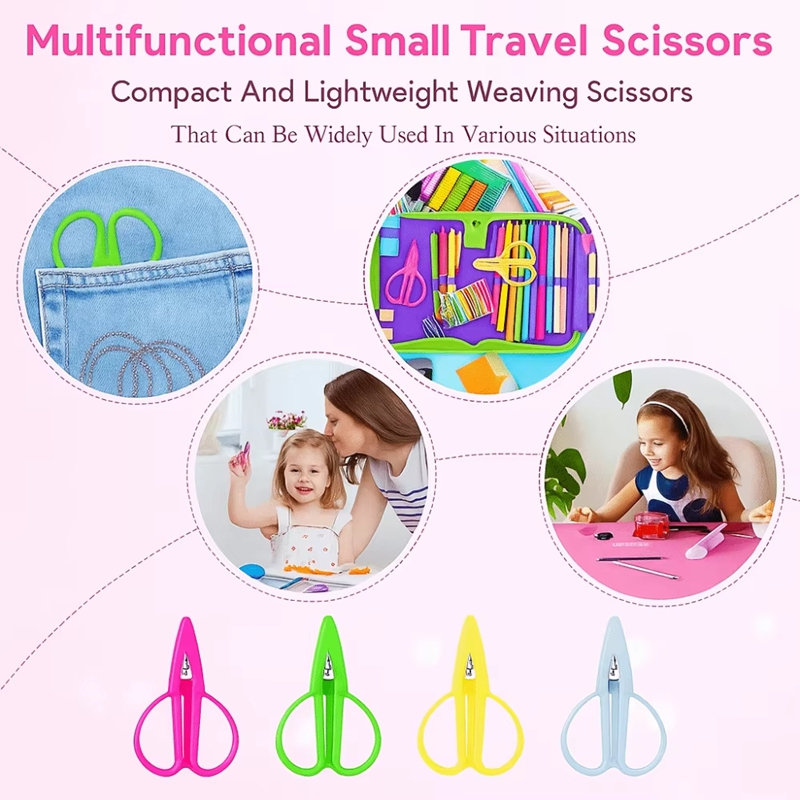 Portable Mini Scissors with Co - Scissors Stainless Craft ulasan dan harga