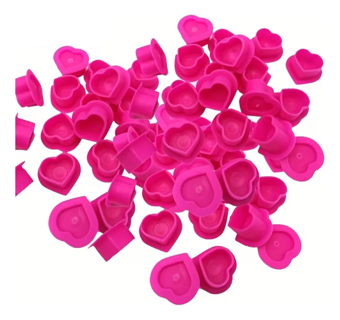 200pcs Tattoo Ink Cup Heart-Sh - Calligraphy Ink Bottle ulasan dan harga