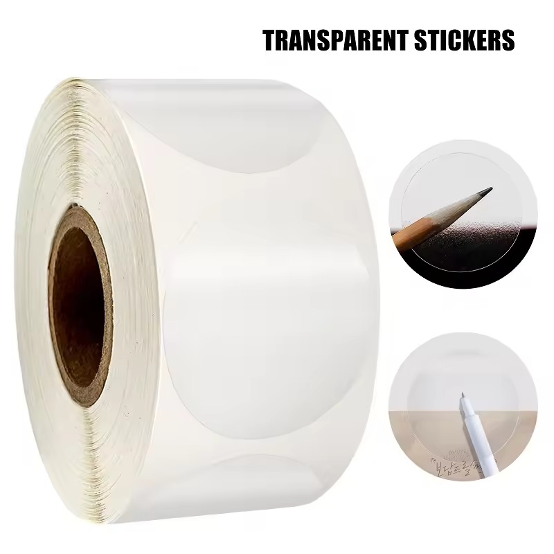Transparent Circular Sticker S - Sticker Label Roll ulasan dan harga