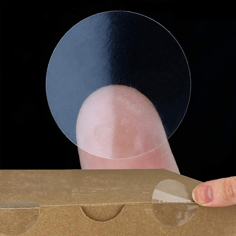 Transparent Circular Sticker S - Sticker Label Roll ulasan dan harga