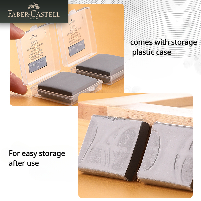 1/2/3/4 Pc Faber-Castell  Draw - Rubber Eraser Kneaded ulasan dan harga