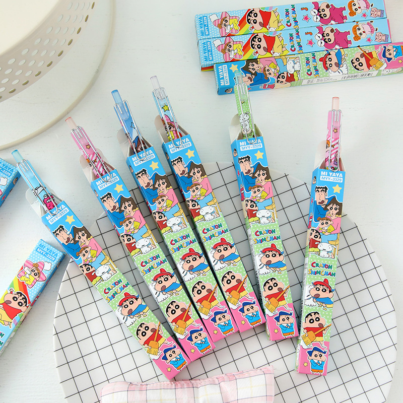 6Pcs Cartoon Crayon Shin-Chan  - Supply Of Office Stationery ulasan dan harga