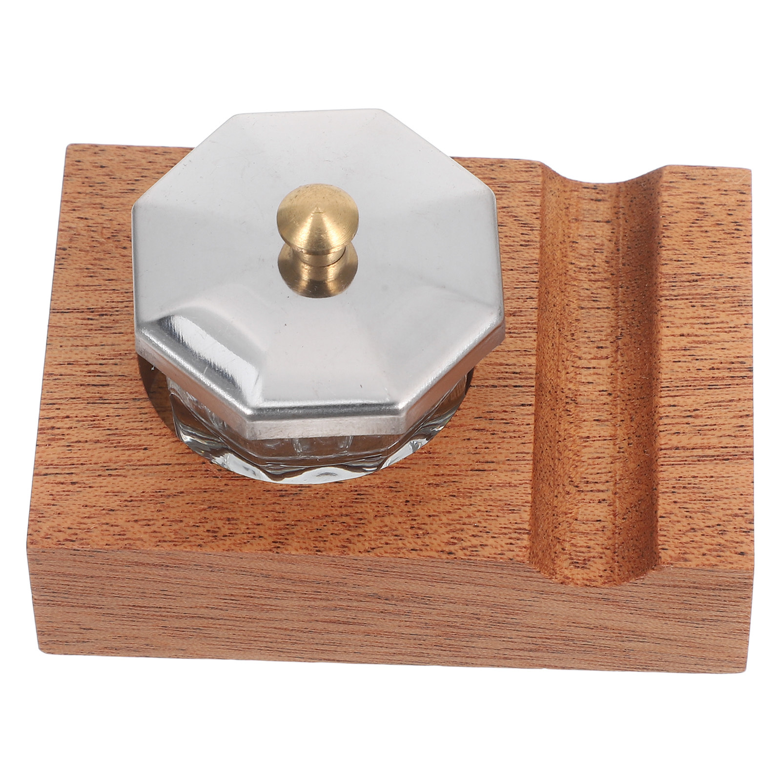 1Set Wooden Dip Pen Stand Call - Calligraphy Ink Bottle ulasan dan harga