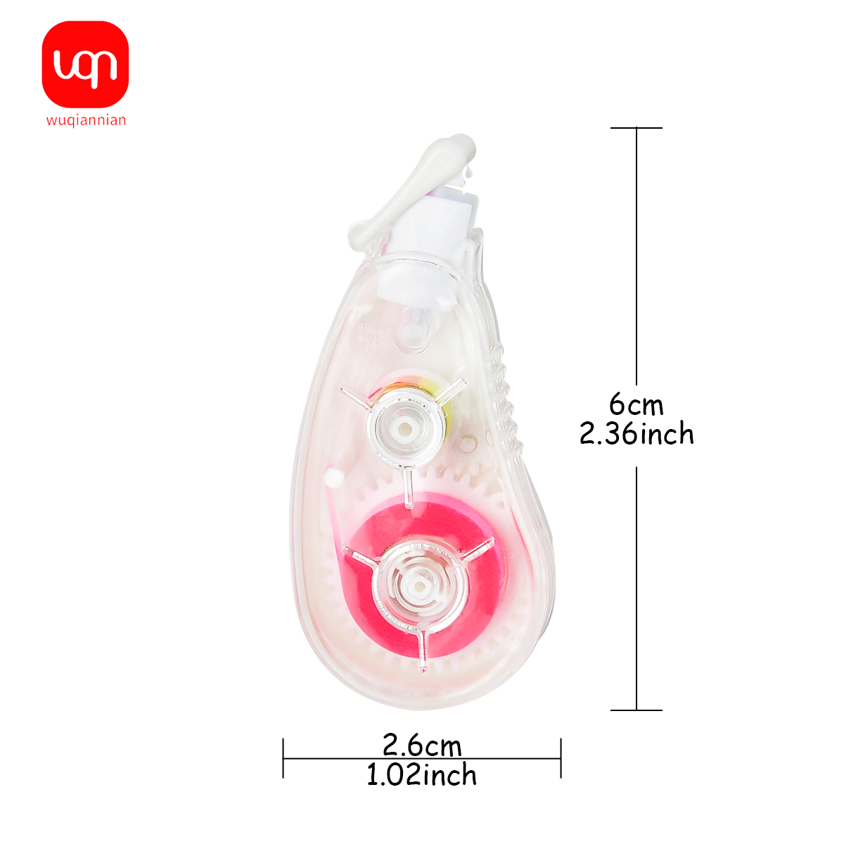 WQN-4PCS 5mm X 6m Fluorescent  - Correction Tape Roller ulasan dan harga